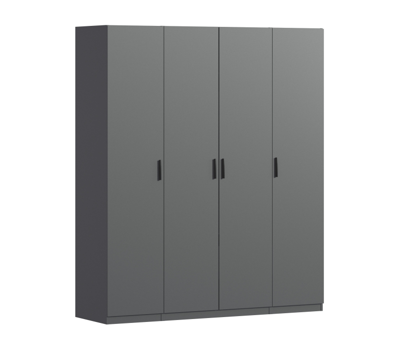 Для одежды, Шкаф четырехдверный Макс 2000 мм, вариант №1 (ЛДСП)