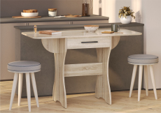 Обеденные столы, Стол раскладной с ящиком