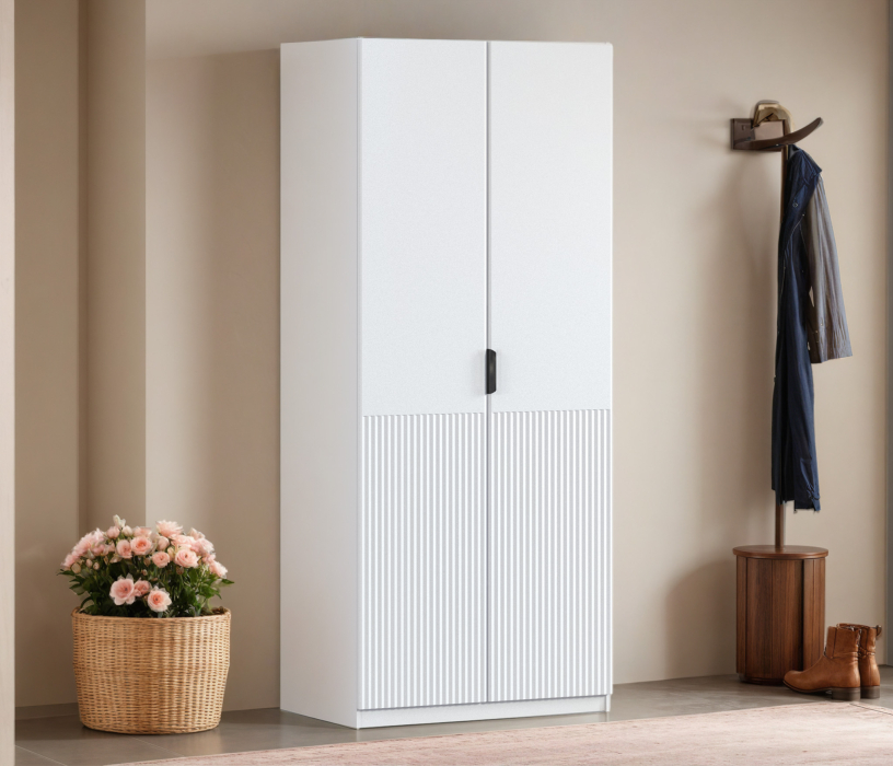 Для одежды, Шкаф двухдверный Макс 1000 мм, вариант №4 (ЛДСП/МДФ)