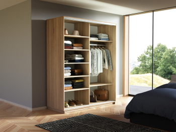 Шкаф-купе Экспресс 2-х дверный Фотопечать Шары Стекла 140х60х240