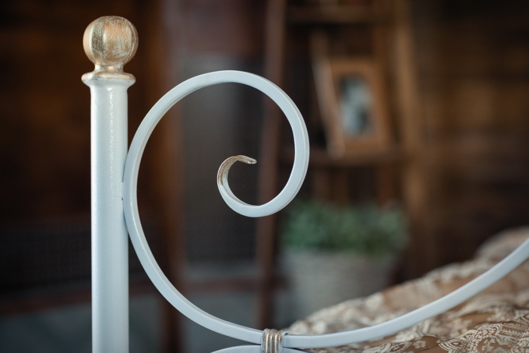 Кованые кровати, Кованая кровать Верона 1.6 с двумя спинками