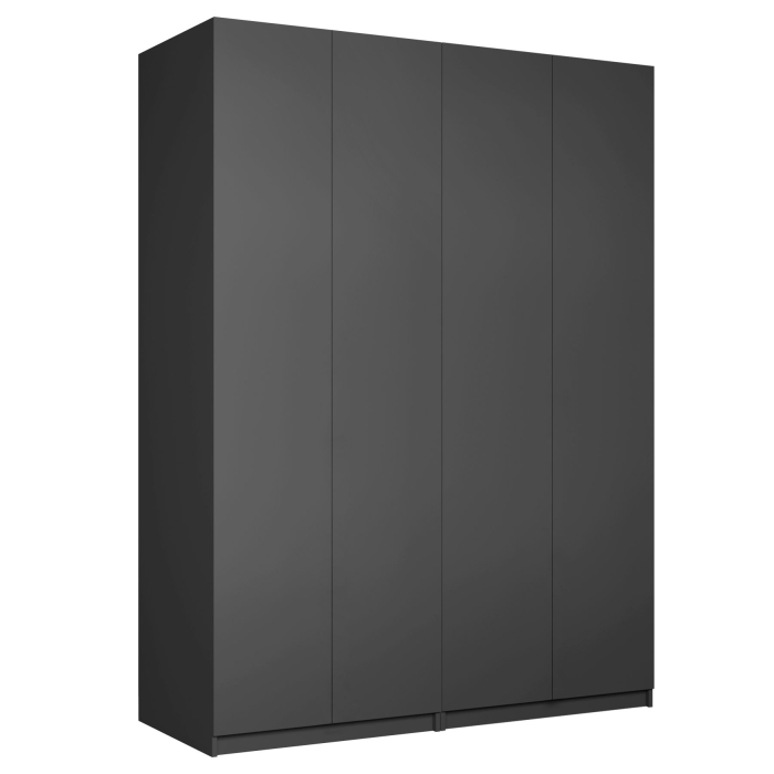 Шкафы распашные, Распашной шкаф Локер 800+800 (Гармошка с системой Push to Move/Левый) с полками и ящиками слева