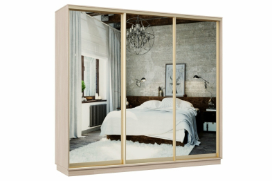 Шкаф-купе Премьер 55 Ясень шимо светлый