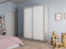 Шкафы-купе 2-х дверные, Шкаф-купе Экспресс 2-х дверный Фотопечать Калейдоскоп Стекла 160х45х220