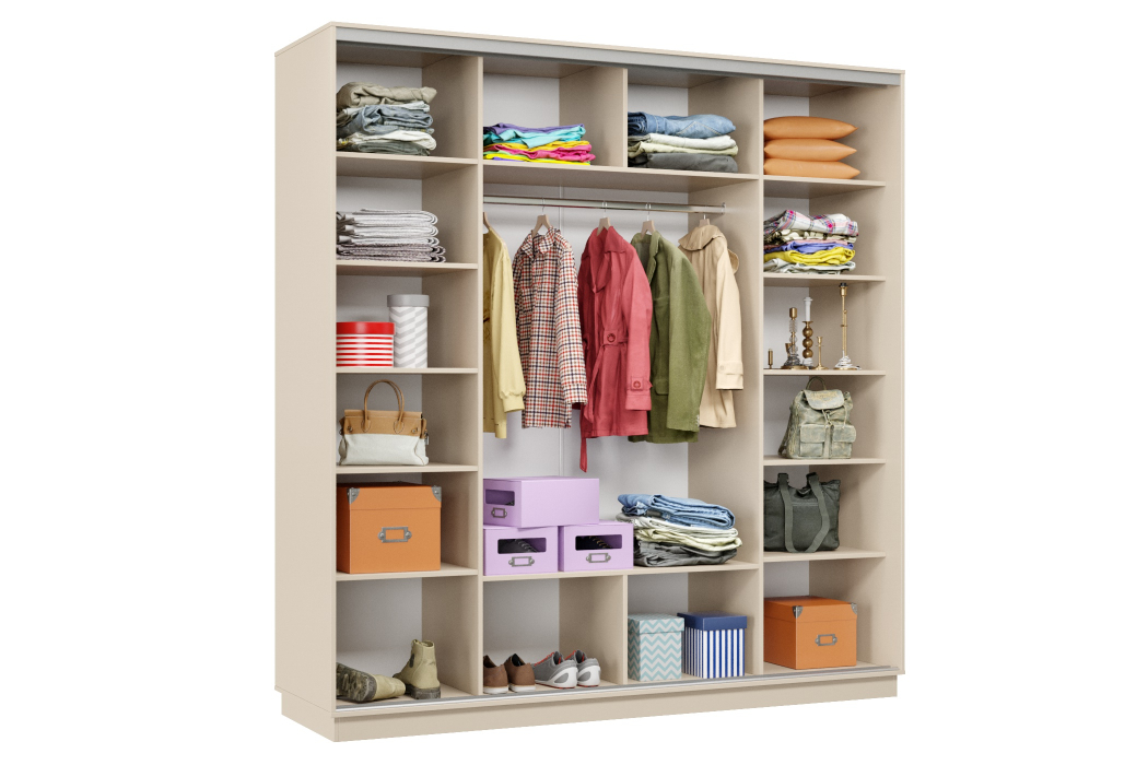 Шкафы-купе 3-х дверные, Шкаф-купе Премьер Лайт 36 (08;08;08) трехдверный