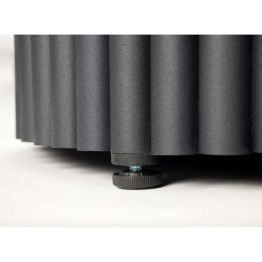 Деревянный стол Барел 90 (черные ноги)