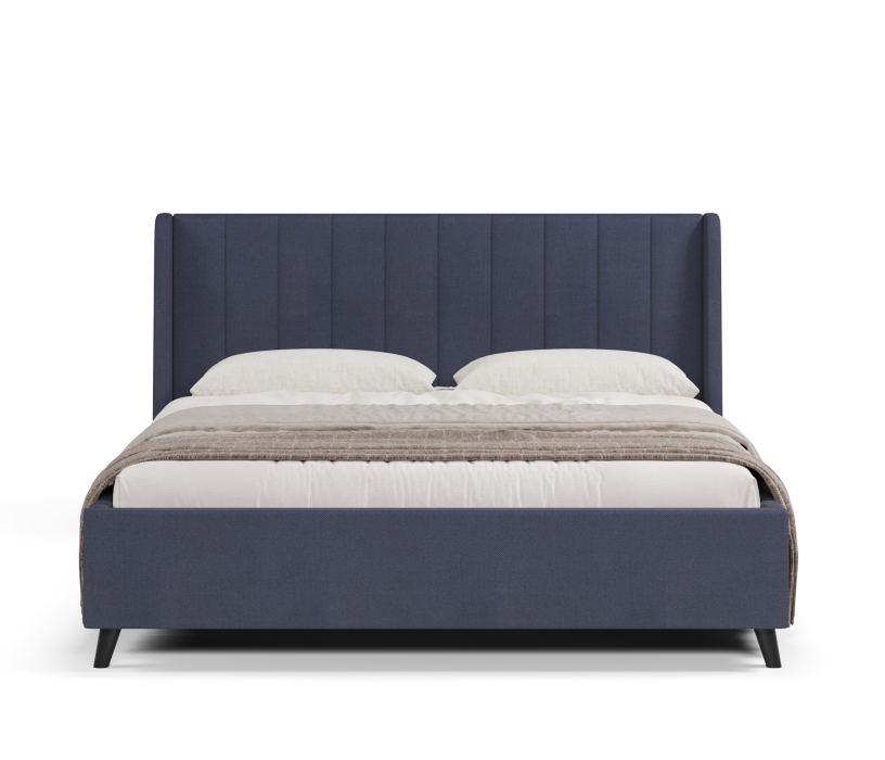 Мягкая кровать, Кровать Милла 160, велюр