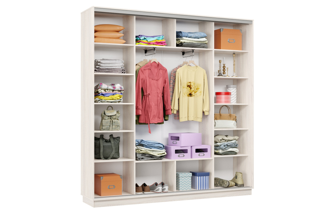 Шкафы-купе 3-х дверные, Шкаф-купе Премьер Лайт 33 (08;11;08) трехдверный