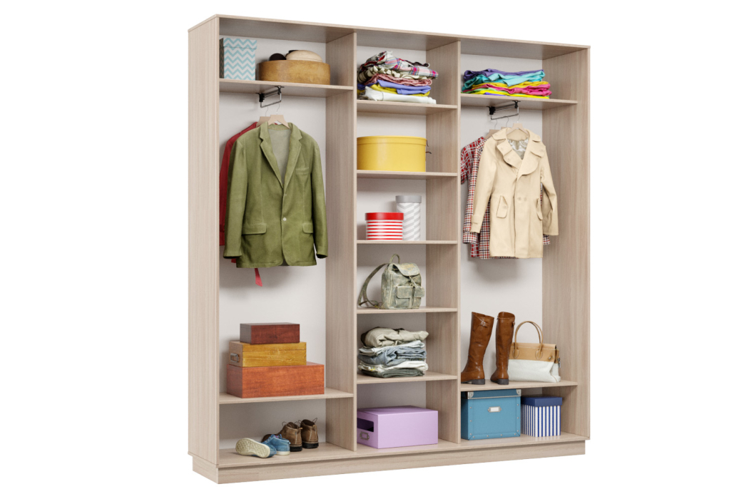 Шкафы-купе 3-х дверные, Шкаф-купе Премьер Лайт 43 (05;05;05) трехдверный