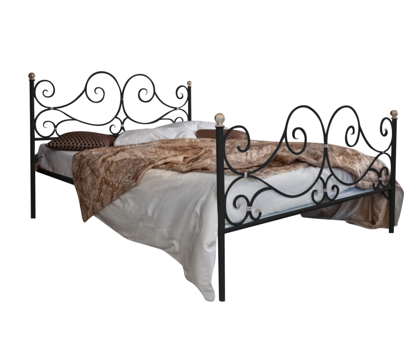 Кованые кровати, Кованая кровать Верона 1.6 с двумя спинками