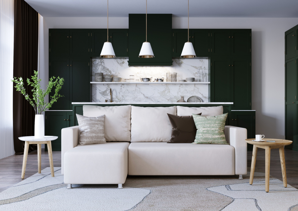 Диваны угловые в гостиную, Угловой диван Каир Lux 2 универсальный велюр