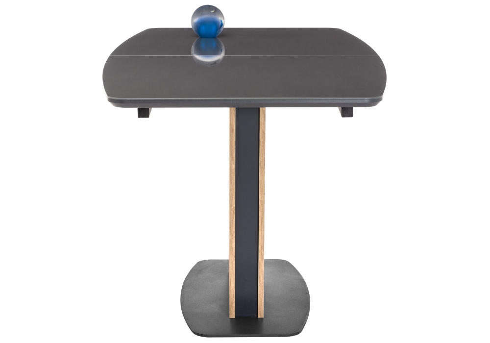 Обеденные столы, Стол Теон графит / дуб антор натуральный