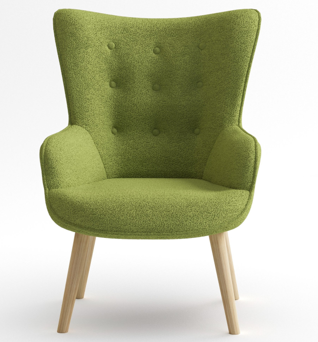 Кресло для отдыха, Кресло интерьерное Шелли, искусственный мех