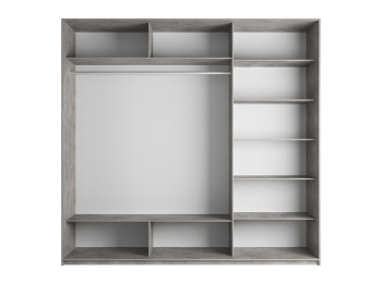 Шкаф-купе Прайм 3-х дверный Стекла хаки/Доводчики 180х57х230