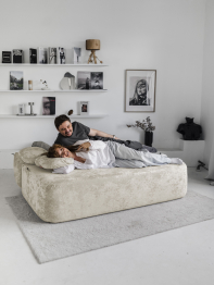 Бескаркасный диван Бабл, плюше 