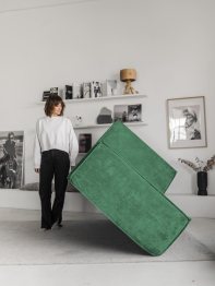 Бескаркасная оттоманка Клайд,плюше