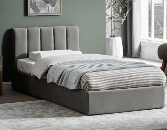 Кровать Лелия в базовых тканях, с основанием и с подъемным механизмом, 90х200