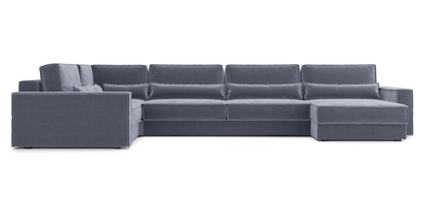 Диваны угловые в гостиную, Диван П-образный Тауэр