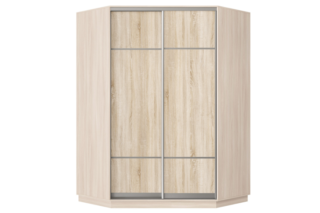 Угловые шкафы, Шкаф-купе Премьер Лайт 71 угловой (08;08) двухдверный