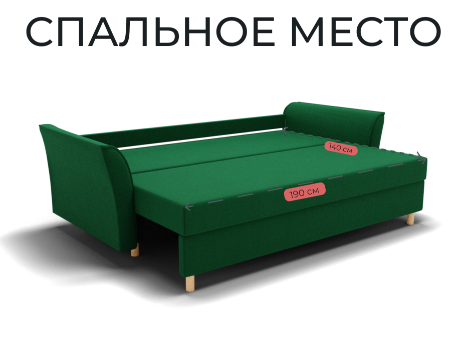 Диваны еврокнижки, Прямой диван Мелодия,НПБ,еврокнижка,велюр