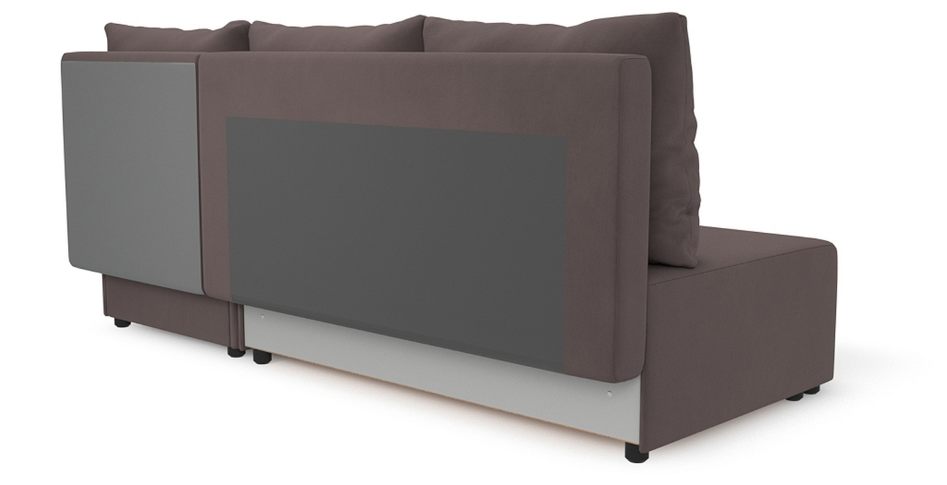 Диваны угловые в гостиную, Угловой диван Каир Lux, велюр, правый