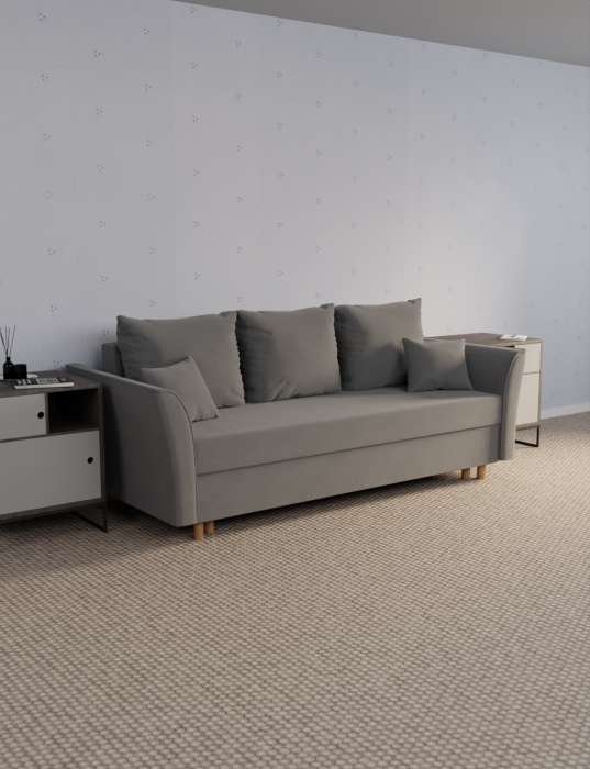 Диваны еврокнижки, Прямой диван Мелодия,еврокнижка,велюр