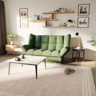 Диваны с ящиком для белья, Прямой диван Клик-кляк ППУ, велюр