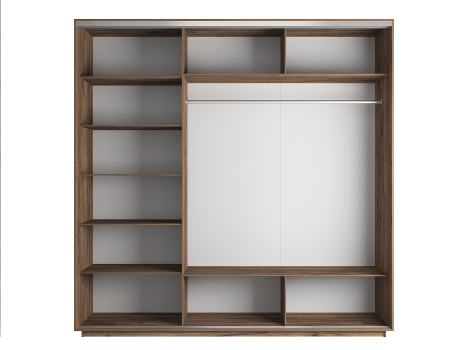 Шкафы-купе, Шкаф-купе Экспресс Элемент трио 2400 x 2400 x 600