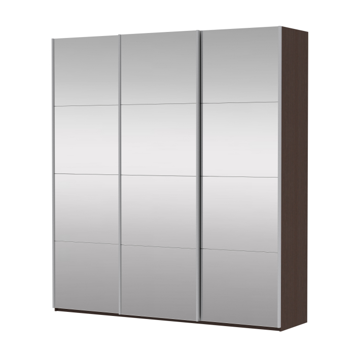 Шкафы-купе 3-х дверные, Шкаф Прайм трио  Зеркало 2300 х 1800 х 570