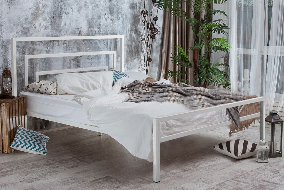 Кровати 160 см, Металлическая кровать Атланта 1.6