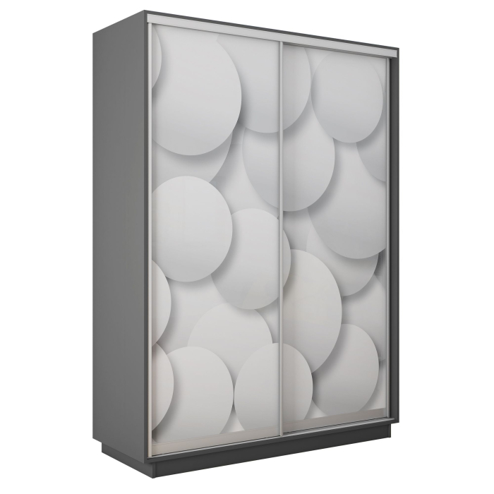 Шкафы-купе 2-х дверные, Шкаф-купе Экспресс 2-х дверный Фотопечать Шары Стекла 160х60х240