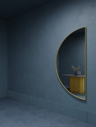 Зеркало рамное настенное в виде полукруга RONTUS M, 160*80 см