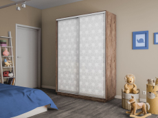 Шкафы-купе 2-х дверные, Шкаф-купе Экспресс 2-х дверный Фотопечать Калейдоскоп Стекла 120х45х240