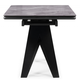 Стеклянный стол Блэкберн new 140(200)х80х75