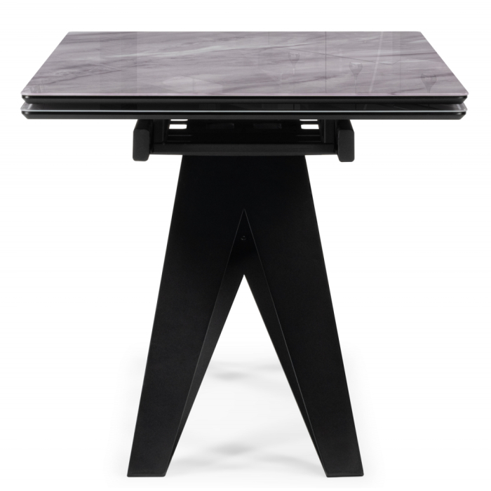 Обеденные столы, Стеклянный стол Блэкберн new 140(200)х80х75