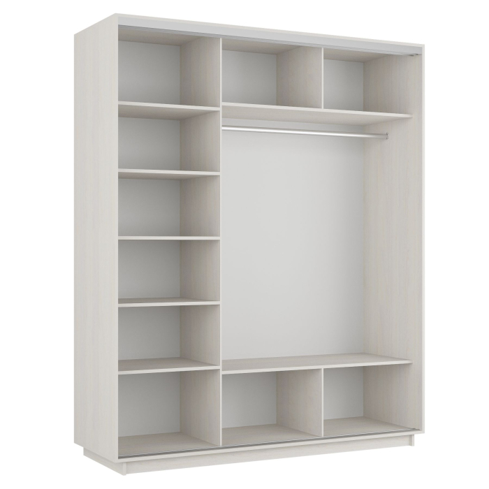 Шкафы-купе, Шкаф-купе Экспресс Медиум (1 зеркало) трио 2400 x 1800 x 600