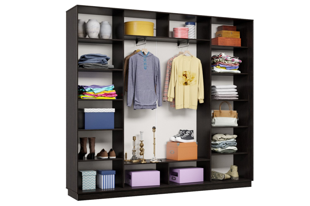 Шкафы-купе 3-х дверные, Шкаф-купе Премьер 59 (01РБ;01РБ;01РБ) фасады ромб белый/трёхдверный/Профиль чёрный муар