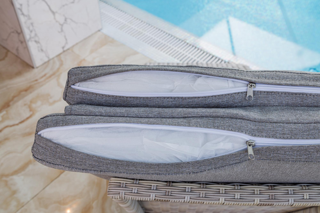 Шезлонги, Шезлонг AGATA бежевый с матрасом