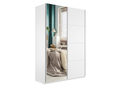 Шкафы-купе 2-х дверные, Шкаф-купе Эста ДСП+Зеркало 160х66х240