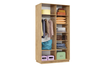 Шкаф-купе Премьер МИНИ 04 (01ЗБ;01ЗБ) фасады зеркало бронза/двухдверный/Профиль чёрный муар