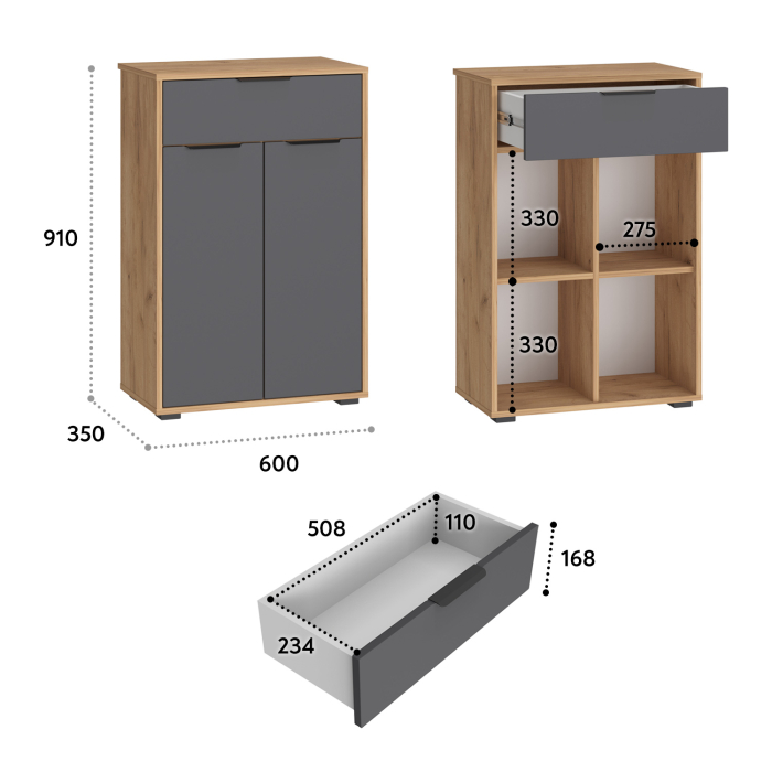 Комоды, Комод Оптима ОП-06
