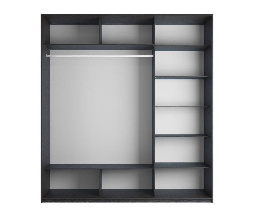 Шкафы-купе 3-х дверные, Шкаф Прайм трио ДСП 2300 x 2100 x 570