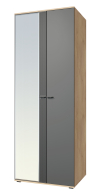 Шкафы двухстворчатые, Шкаф для одежды Эмилия ЭЛ-16К комбинированный