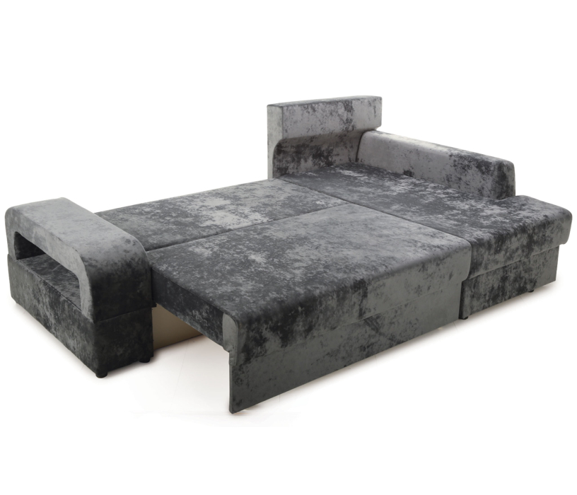 Диваны угловые в гостиную, Угловой диван Марго 1 (правый), велюр