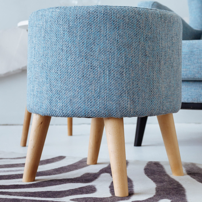 Пуф в прихожую, Пуф Лаки, рогожка