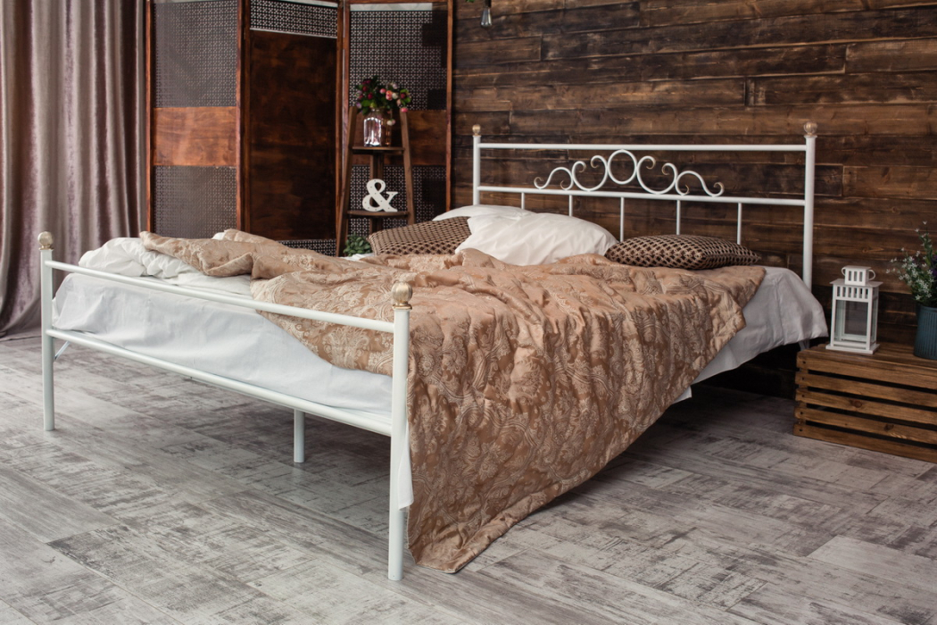 Кованые кровати, Кованая кровать Сандра1.8 с одной спинкой
