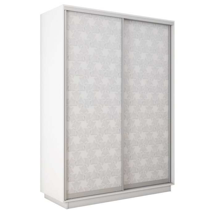 Шкафы-купе 2-х дверные, Шкаф-купе Экспресс 2-х дверный Фотопечать Калейдоскоп Стекла 160х45х220