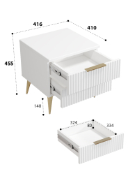 Тумба прикроватная Афина АФ-02