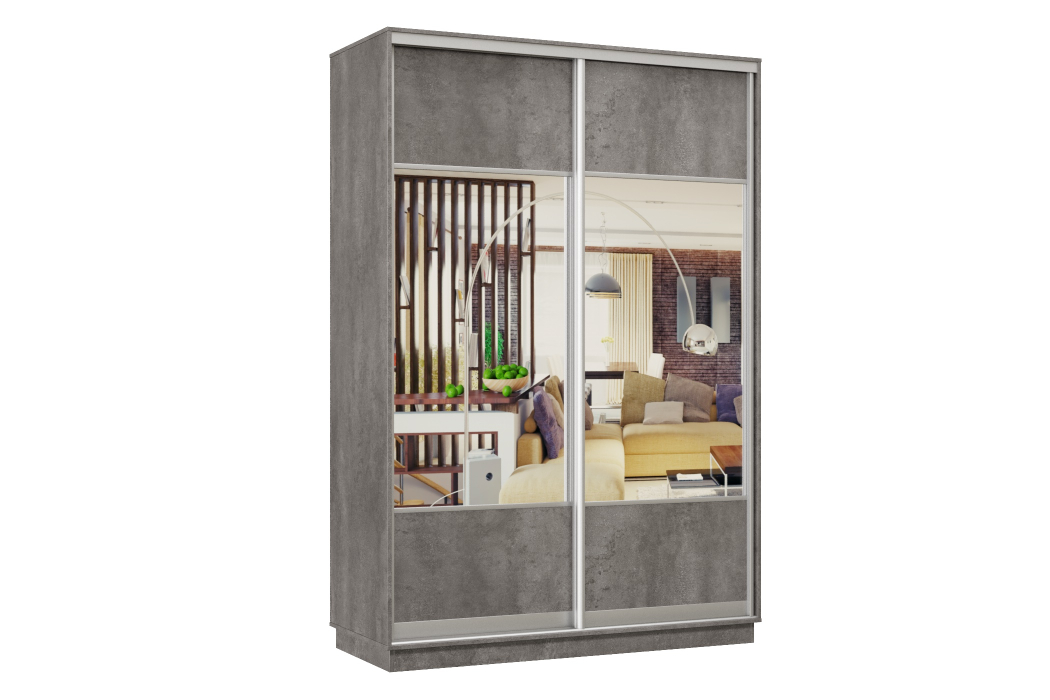 Шкафы-купе, Шкаф-купе Премьер Лайт 11 (05;05) двухдверный