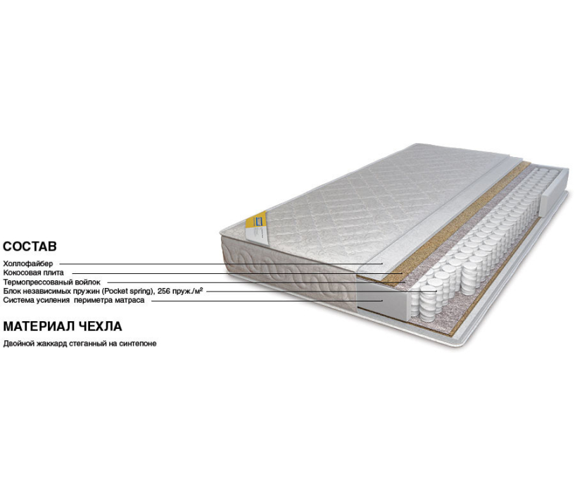 1600 x 2000, Матрас Столплит Сити - Камильо 1600*2000